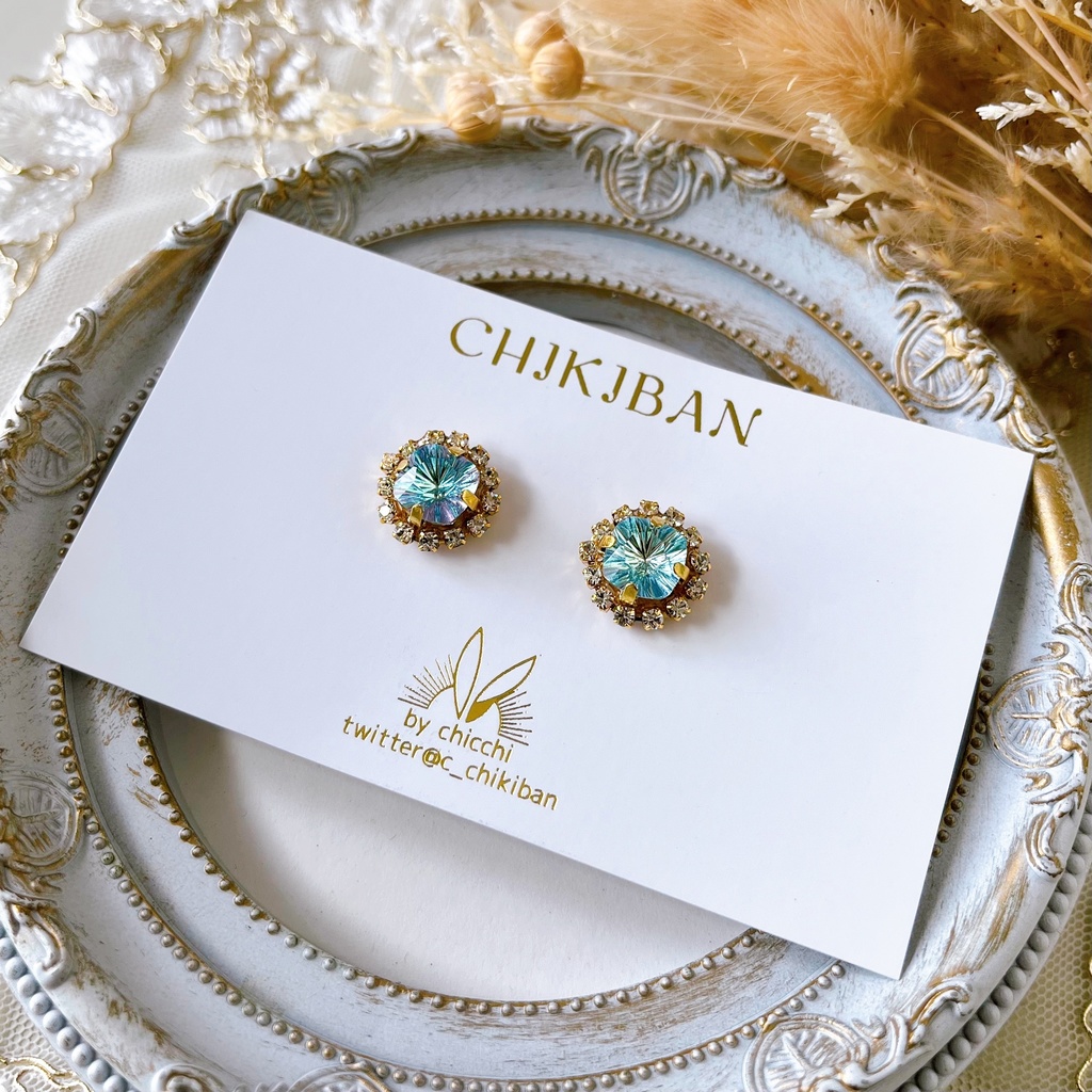 五条 ビジューピアス・イヤリング