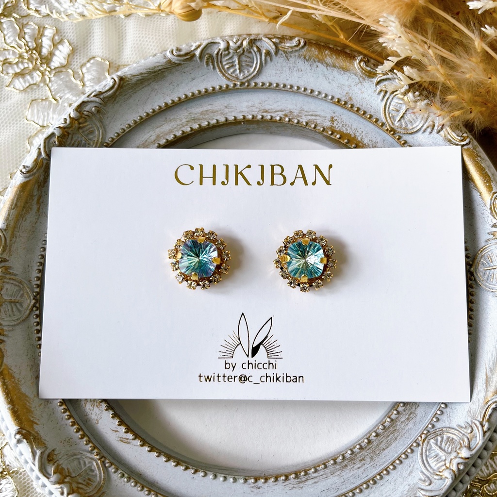 五条 ビジューピアス・イヤリング