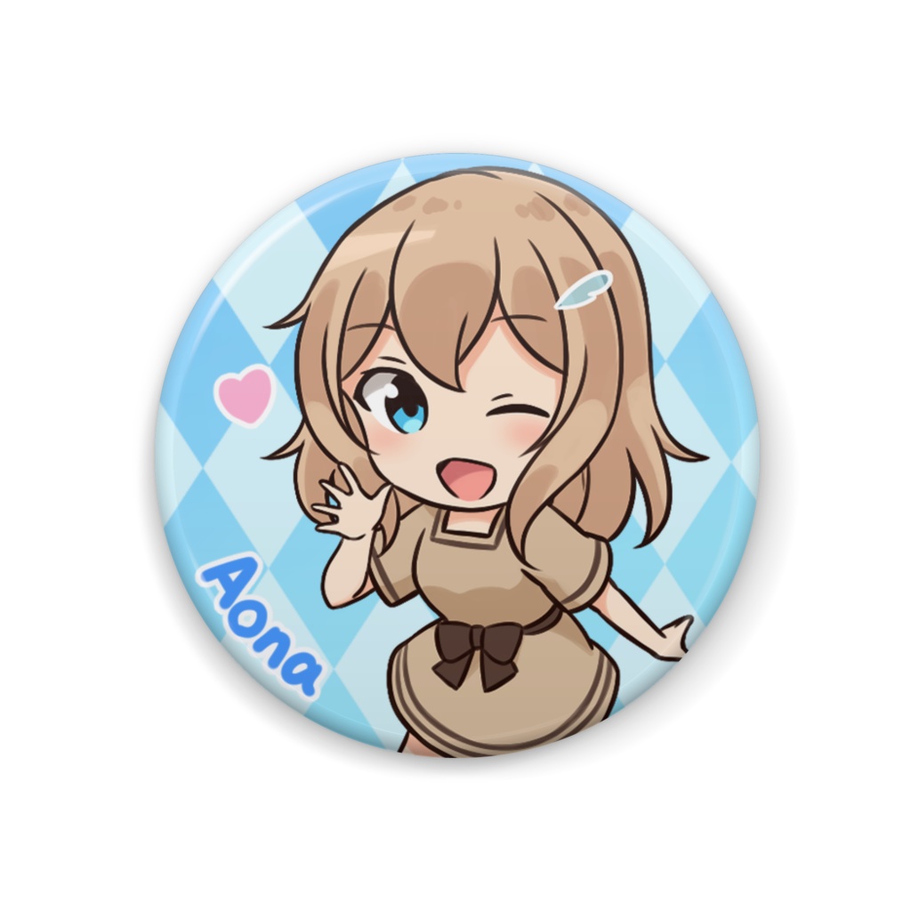 白羽まる宅の子缶バッジ