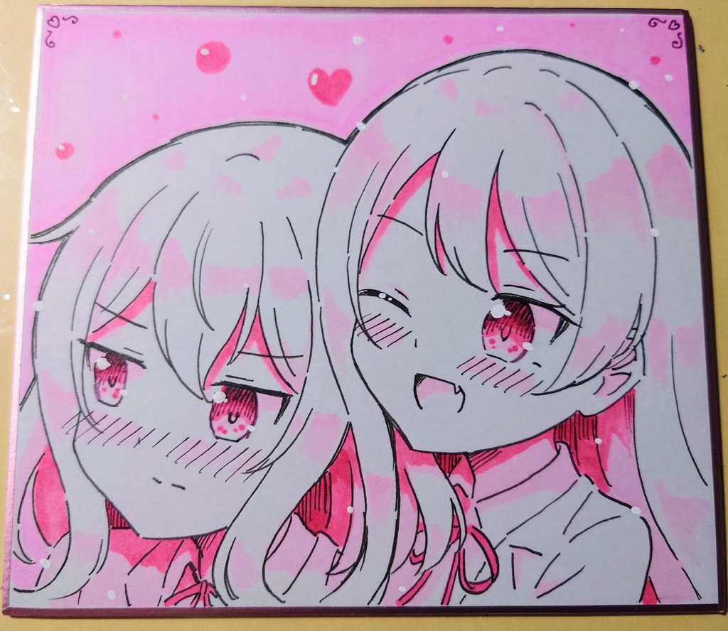 白羽まる オリジナル色紙