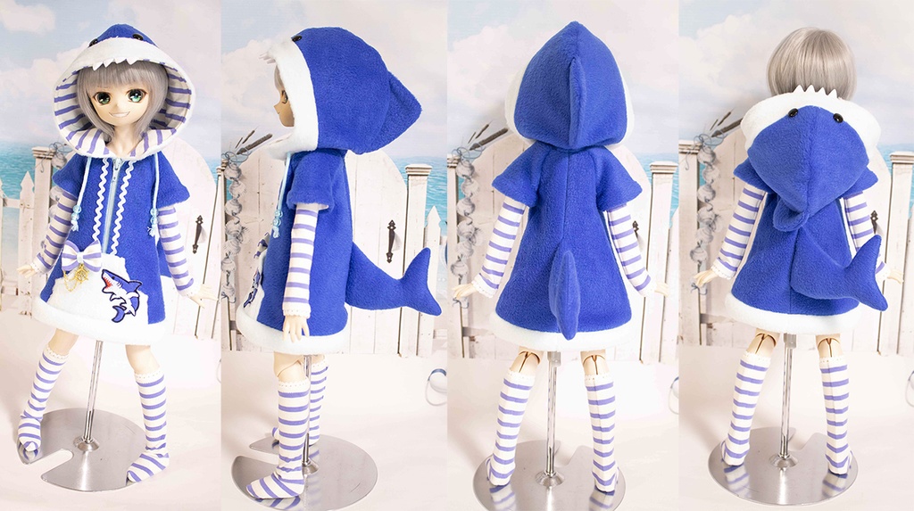 【SALE】MDD ( S~M胸用 ) サメパーカーセット COLOR:BLUE【在庫限り】