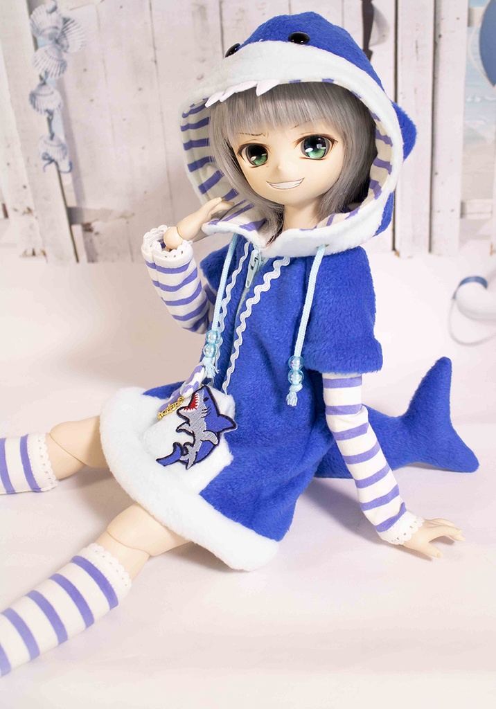 【SALE】MDD ( S~M胸用 ) サメパーカーセット COLOR:BLUE【在庫限り】