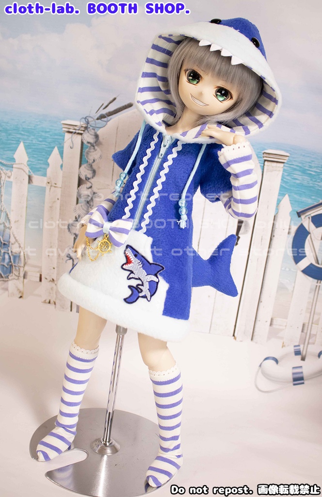 【SALE】MDD ( S~M胸用 ) サメパーカーセット COLOR:BLUE【ラスイチ】