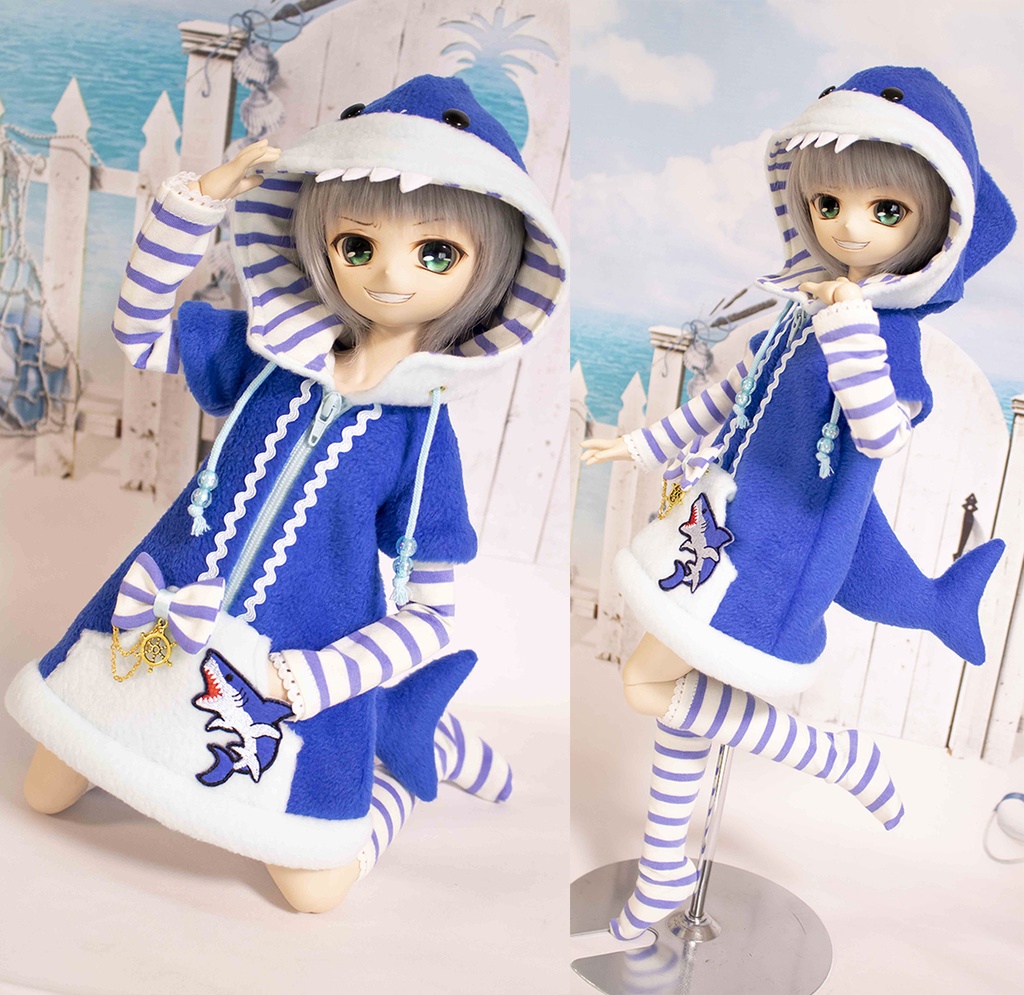 【SALE】MDD ( S～M胸用 ) サメパーカーセット COLOR：BLUE【在庫限り】