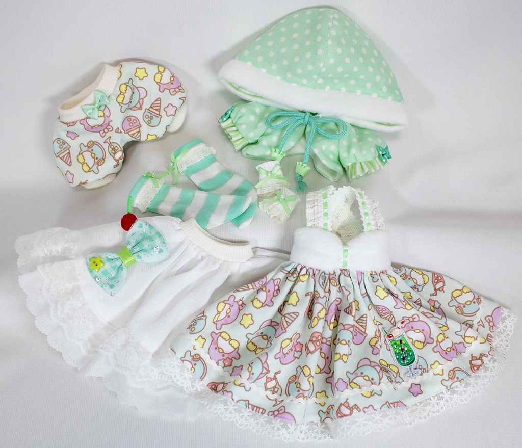 【SALE】MDD/S~M胸用 ペンギンのクリームソーダワンピースセット【在庫限り】