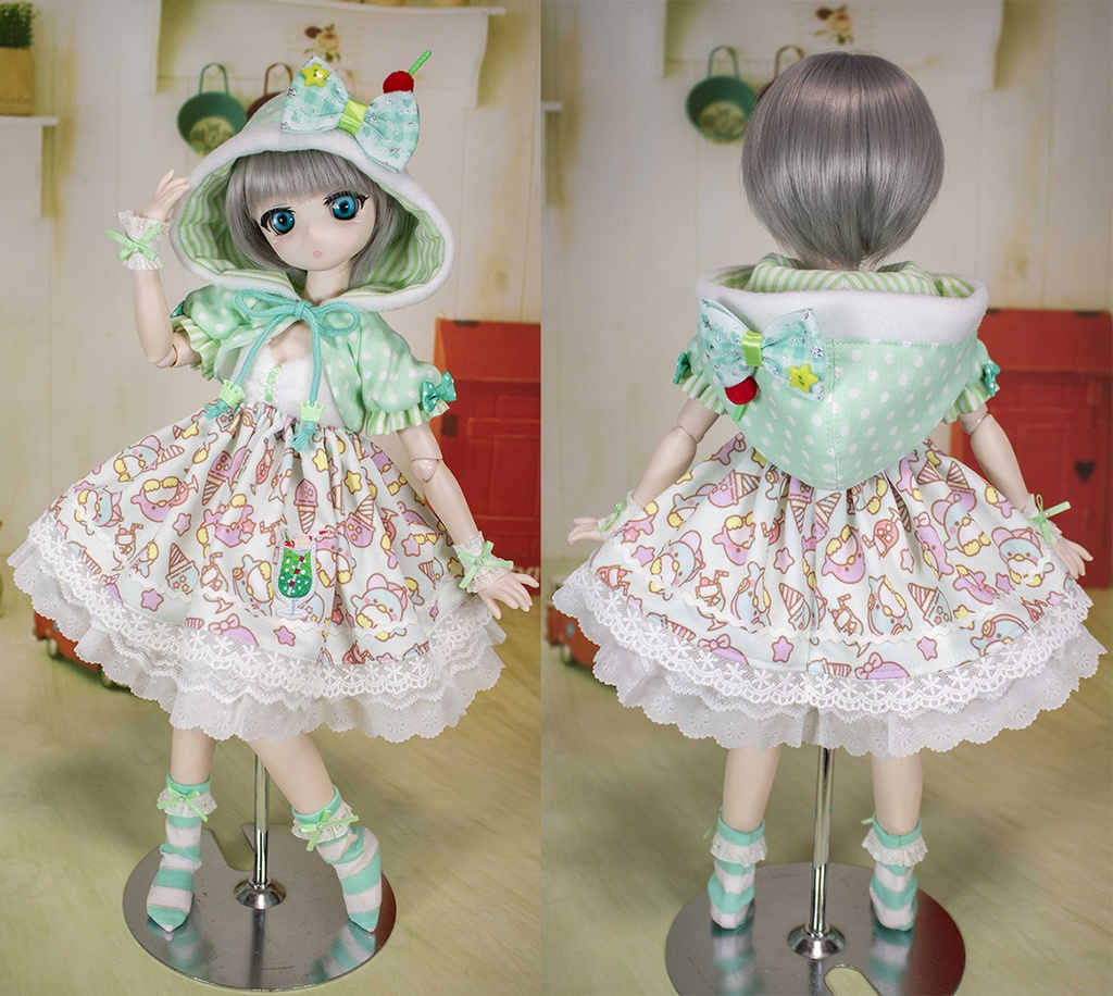 【SALE】MDD/S~M胸用 ペンギンのクリームソーダワンピースセット【在庫限り】