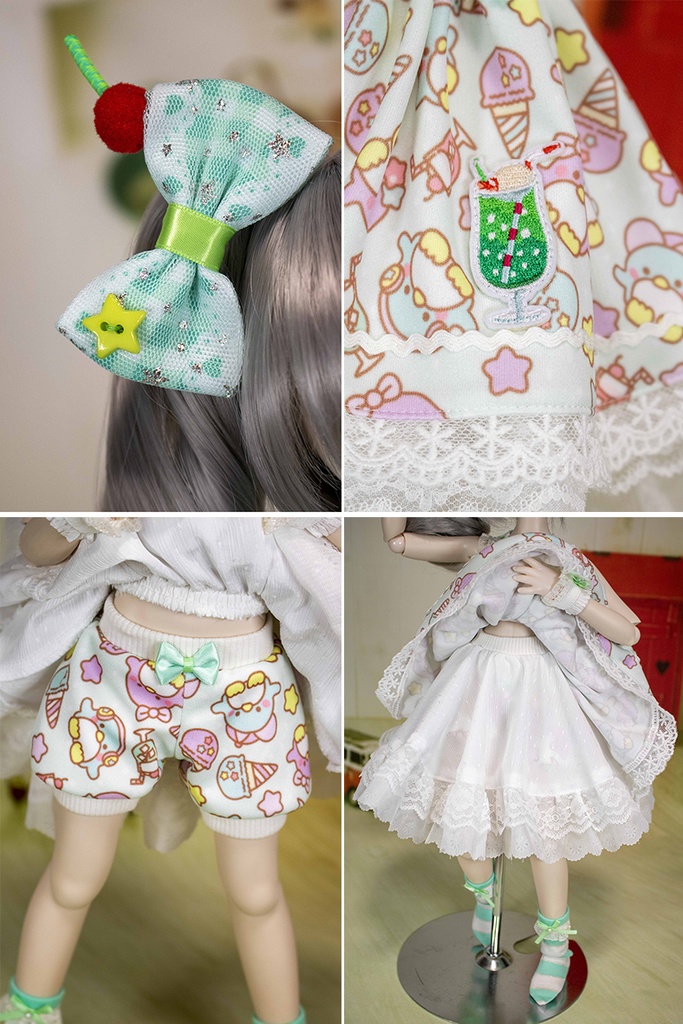 【SALE】MDD/S~M胸用 ペンギンのクリームソーダワンピースセット【在庫限り】