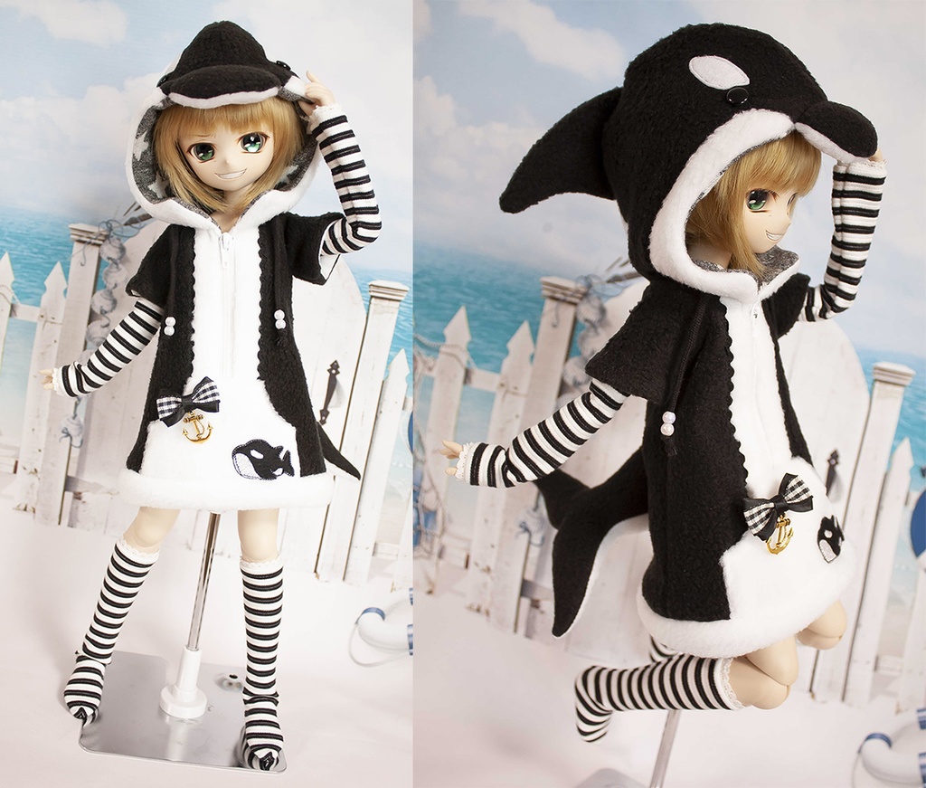 【SALE】MDD ( S~M胸用 ) シャチパーカーワンピースセット【在庫限り】