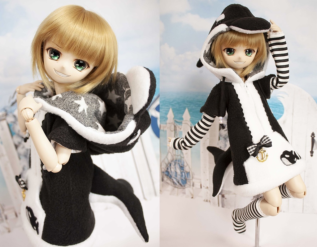 【SALE】MDD ( S~M胸用 ) シャチパーカーワンピースセット【在庫限り】