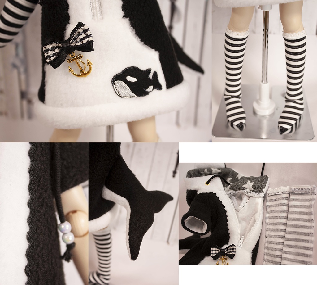 【SALE】MDD ( S~M胸用 ) シャチパーカーワンピースセット【在庫限り】