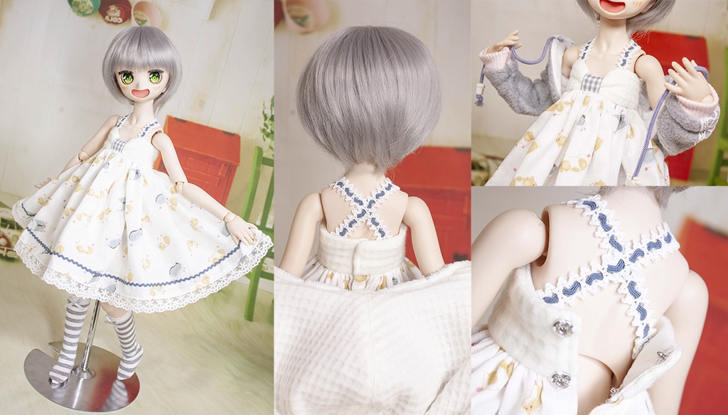【完売しました】MDD ( S~M胸用 ) ハムスターワンピース&ボレロセット(ジャンガリアン)【在庫限り】