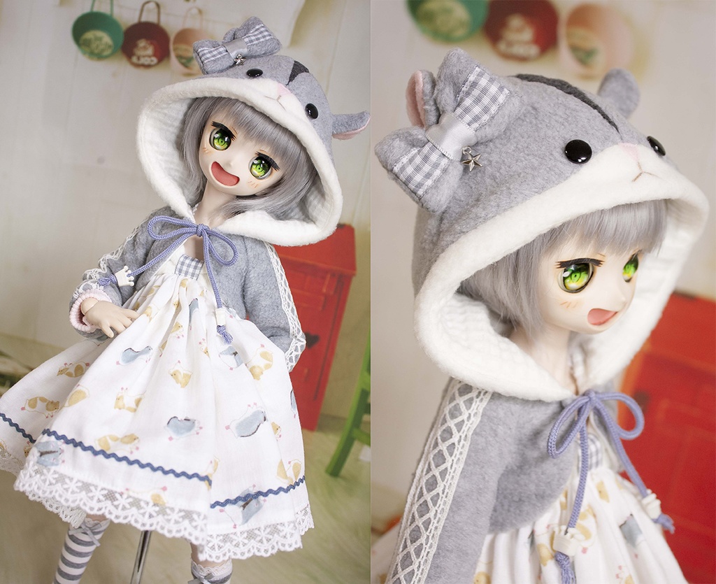 【完売しました】MDD ( S~M胸用 ) ハムスターワンピース&ボレロセット(ジャンガリアン)【在庫限り】