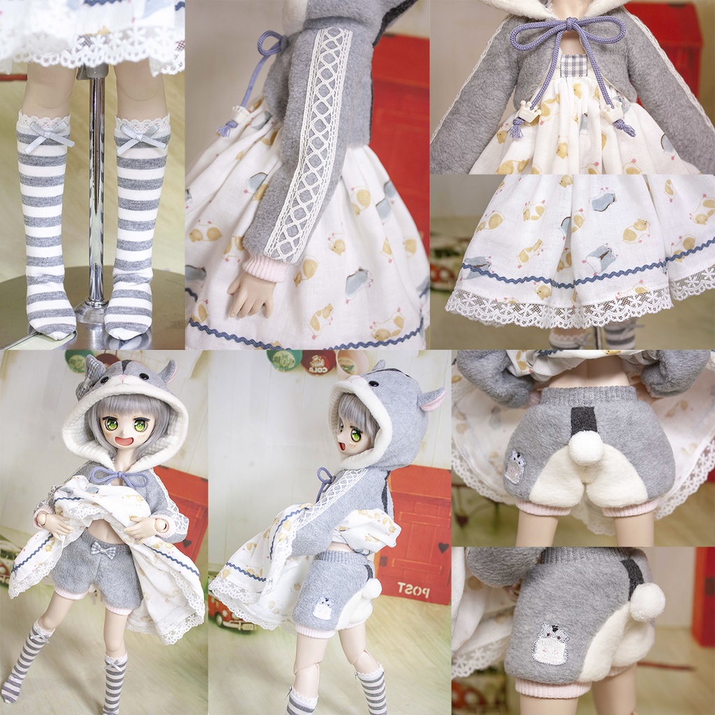 【完売しました】MDD ( S~M胸用 ) ハムスターワンピース&ボレロセット(ジャンガリアン)【在庫限り】