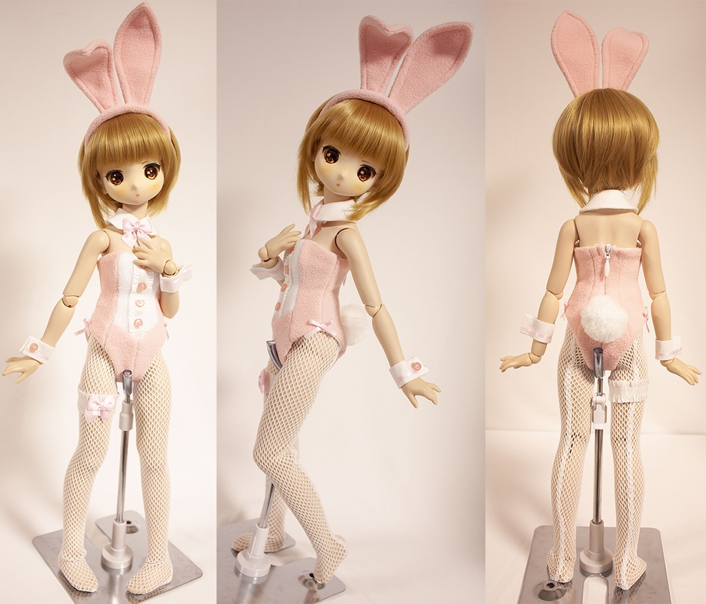 MDD ( S~M ( L ) 胸用 ) モフモフバニーガールセット ピンク【在庫限り】