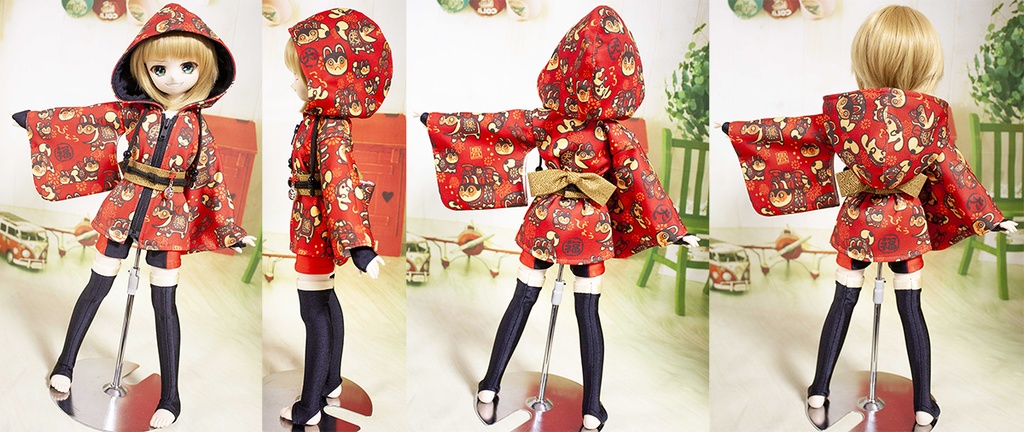 【SALE】MDD/S~M胸用 妖パーカーセット ~犬張子~【在庫限り】