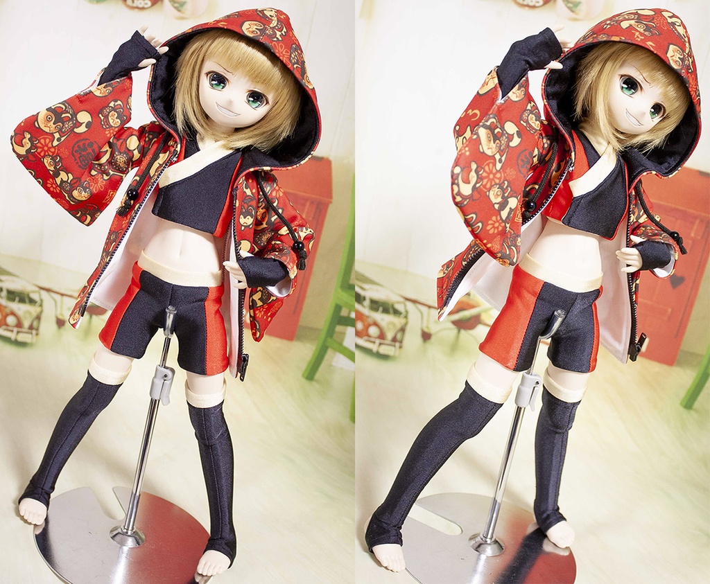 【SALE】MDD/S~M胸用 妖パーカーセット ~犬張子~【在庫限り】