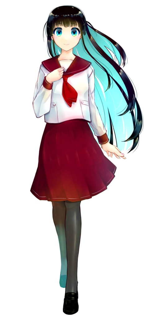 女学生立ち絵素材