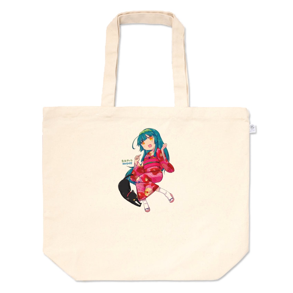 【矢車草様イラスト】東北ずん子&ネコ店長のんこ トートバッグ B【東北ずん子・ずんだもんプロジェクト】