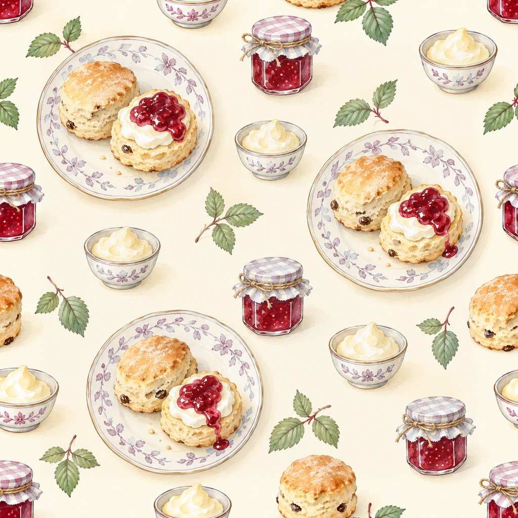 Afternoon Tea Party Collection – Lavender|淡い紫・ラベンダーのアフタヌーンティー|水彩デジタルペーパー10枚|紅茶・スイーツ・手帳素材・ラッピング|シームレスPNG|A4印刷用PDF付き