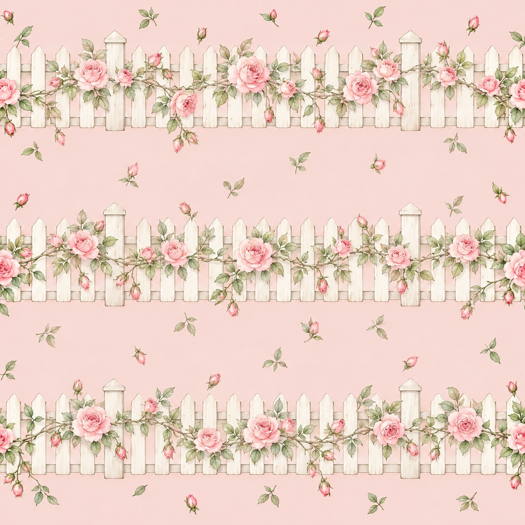 Rose Garden Collection|ローズ庭園・バラと薔薇|水彩デジタルペーパー10枚|花柄・手帳素材・ラッピング|シームレスPNG|A4印刷用PDF付き