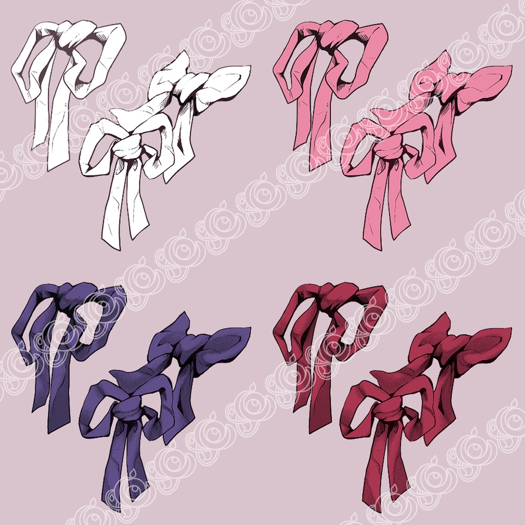 【商用可】くしゅくしゅリボンフレーム【B4・B5対応】