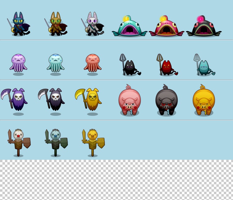 ぴぽやポップモンスターイラスト素材