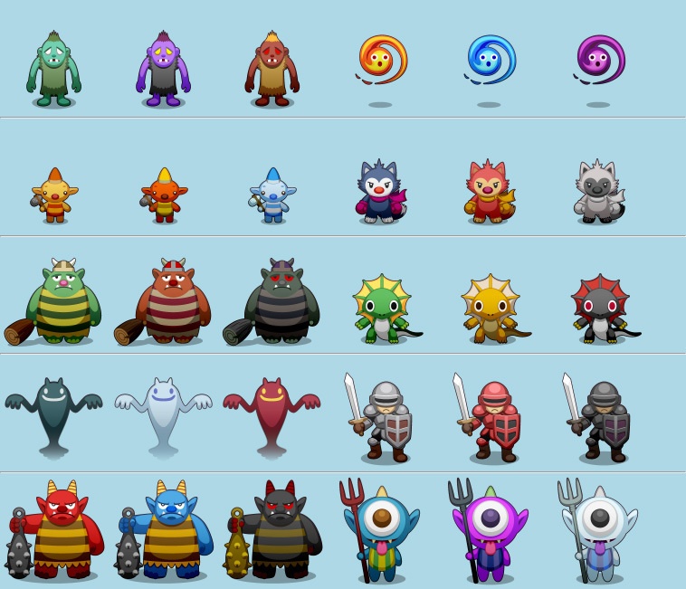 ぴぽやポップモンスターイラスト素材