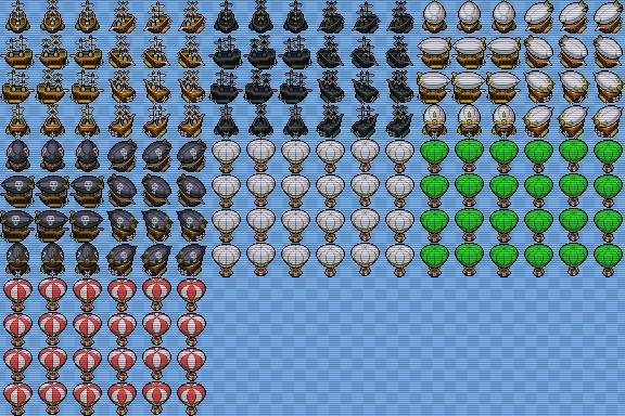 ぴぽやキャラチップ素材集 乗り物10種