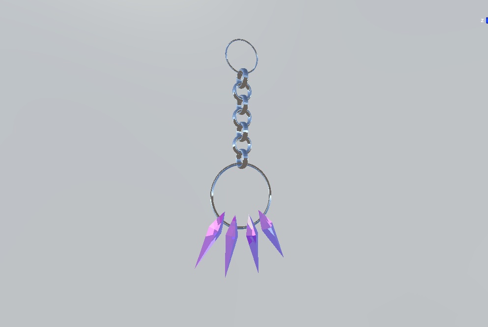 VRChat向け クリスタルイヤリング/crystal earring