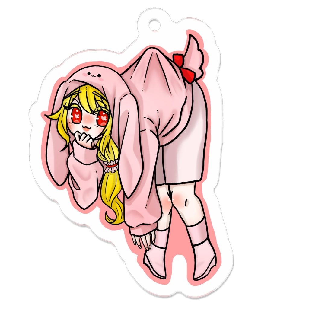 夢兎アクキー(コーティングなし)50×50