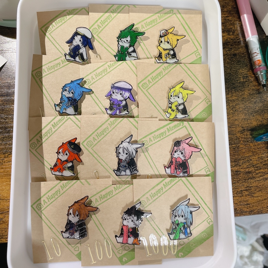 【アイナナ】うさぎピンバッジ