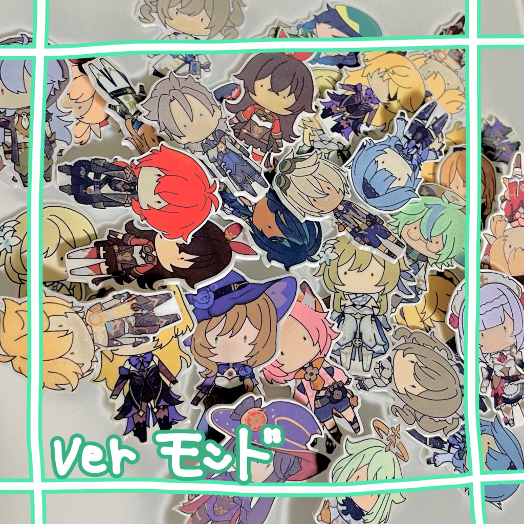 【原神】プラ板ブローチverモンド