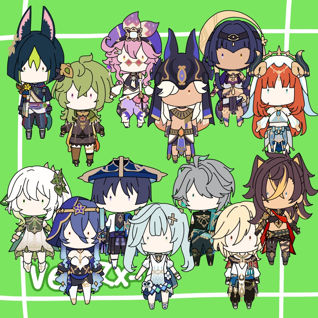 【原神】プラ板ブローチverスメール