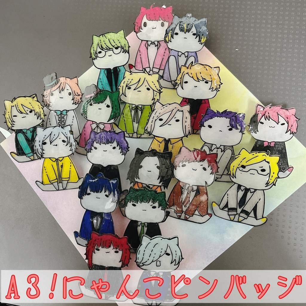 【A3！】にゃんこピンバッジ