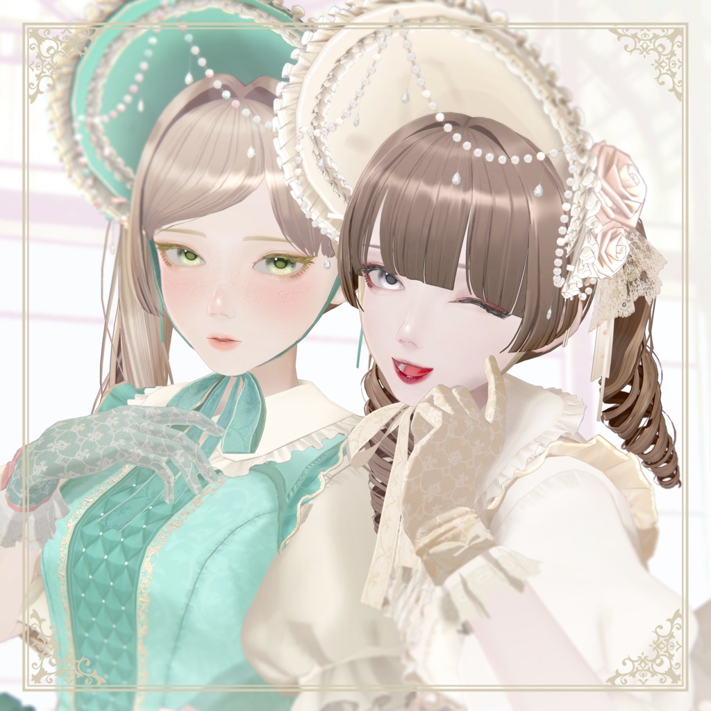 【VRC対応】Crescendo do more March オリジナル3Dモデル「奏音」