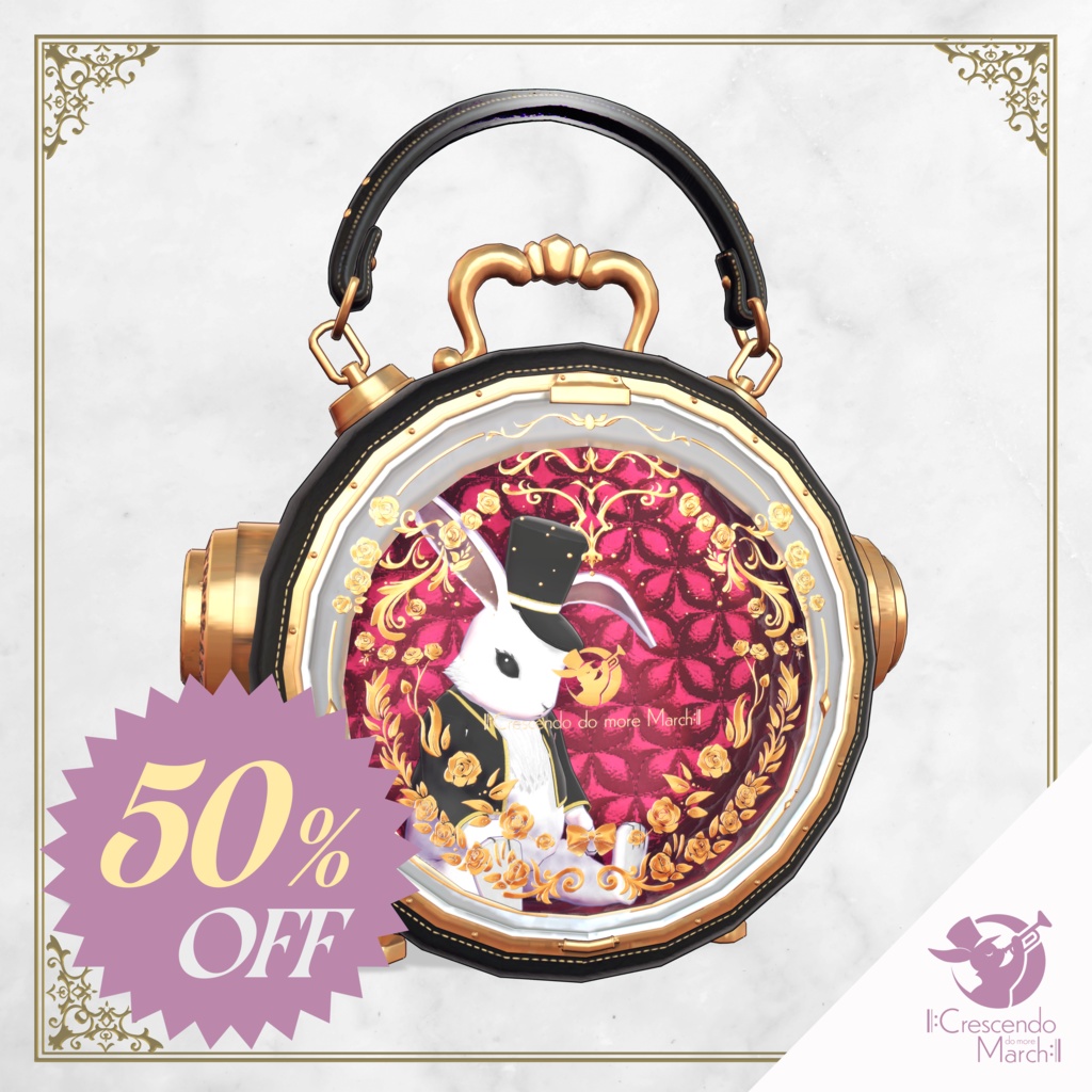クラシカルロリィタバッグ🕐Tick Tock Bag🐇 懐中時計型鞄