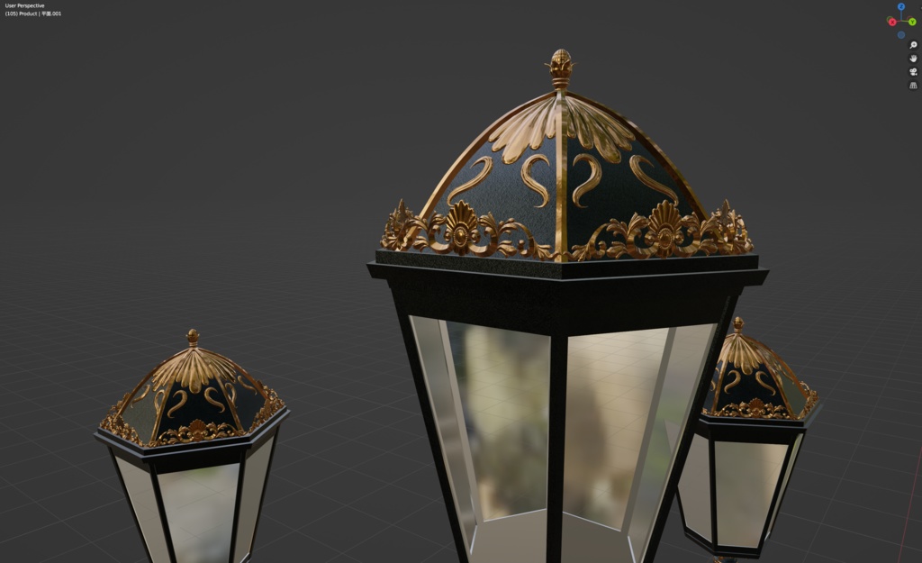 【VRChat】ヨーロッパ風街灯