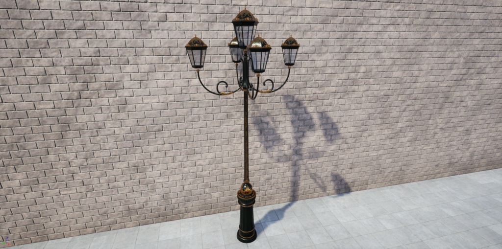【VRChat】ヨーロッパ風街灯