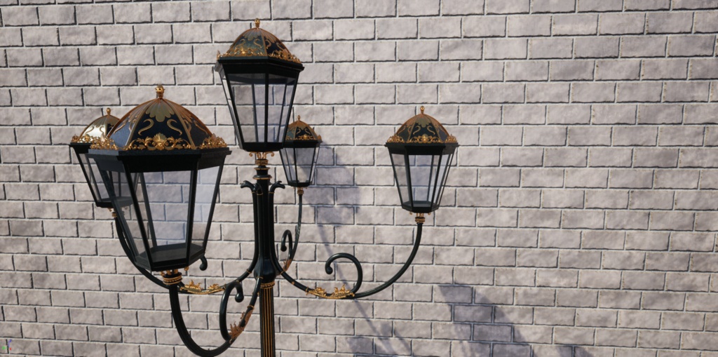 【VRChat】ヨーロッパ風街灯