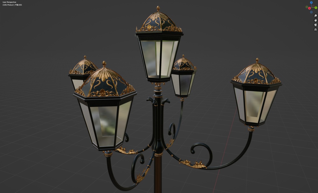 【VRChat】ヨーロッパ風街灯