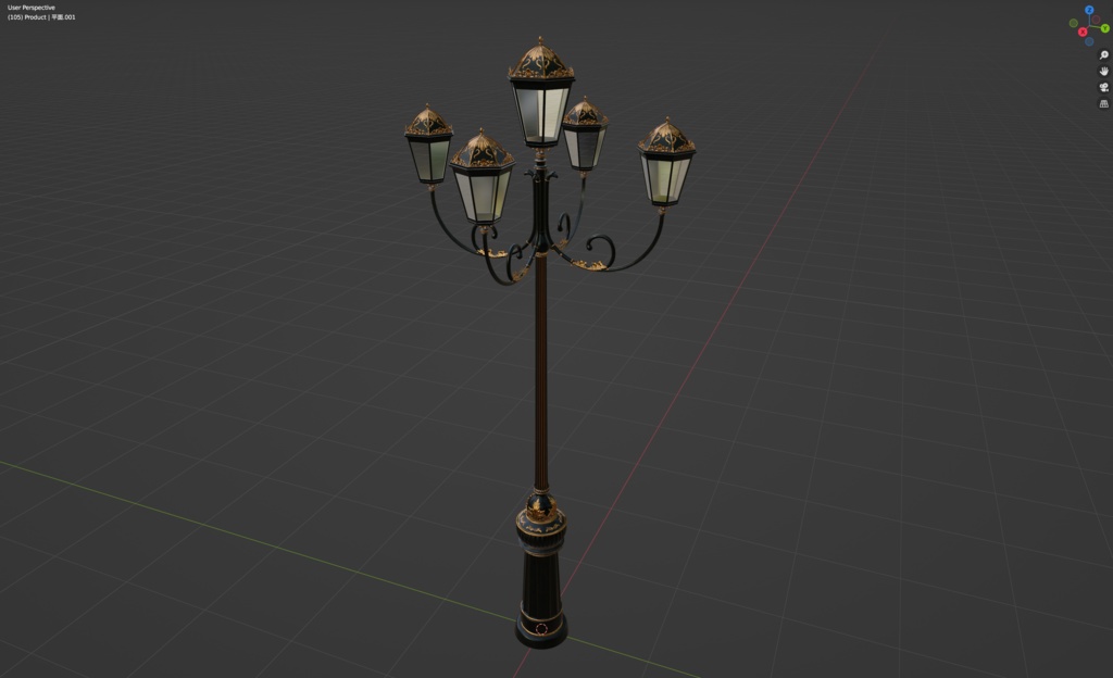 【VRChat】ヨーロッパ風街灯