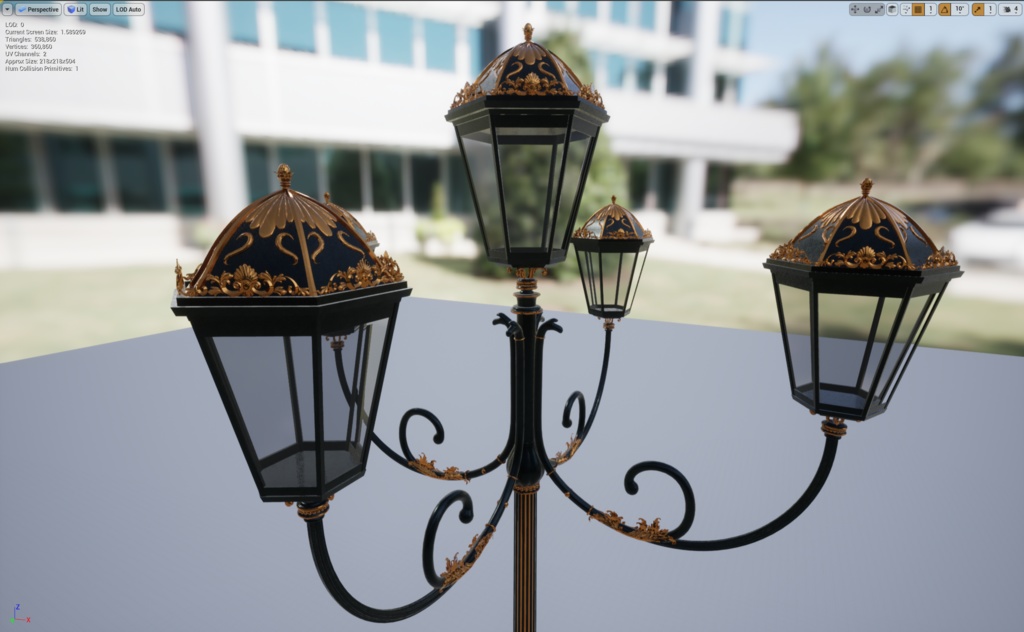 【VRChat】ヨーロッパ風街灯