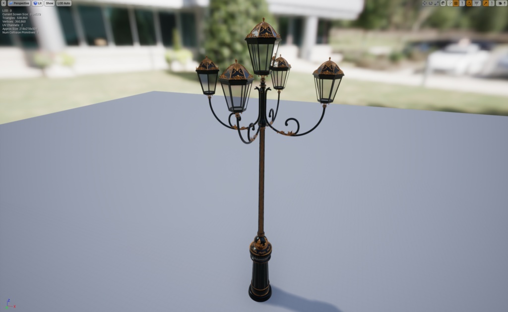 【VRChat】ヨーロッパ風街灯