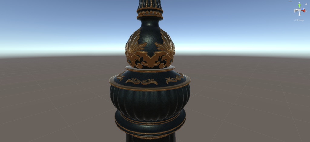 【VRChat】ヨーロッパ風街灯(2アームタイプ)