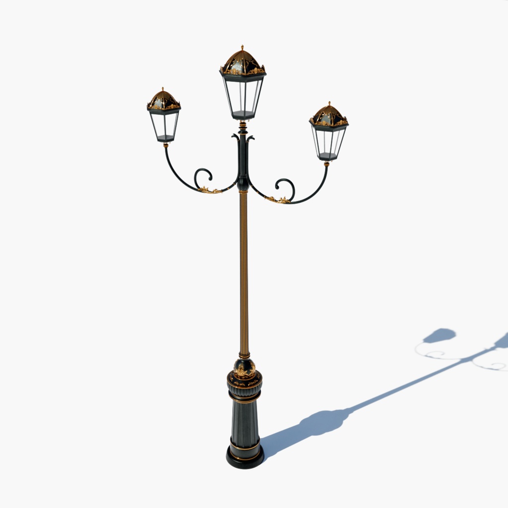 ヨーロッパ風街灯（2アームタイプ）