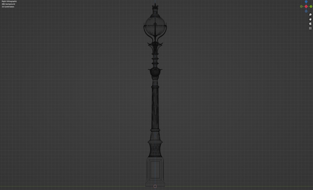 【VRChat】ヨーロッパ風街灯01