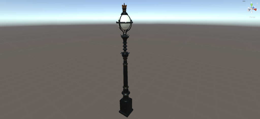 【VRChat】ヨーロッパ風街灯01