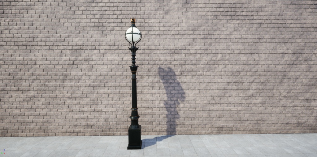 【VRChat】ヨーロッパ風街灯01