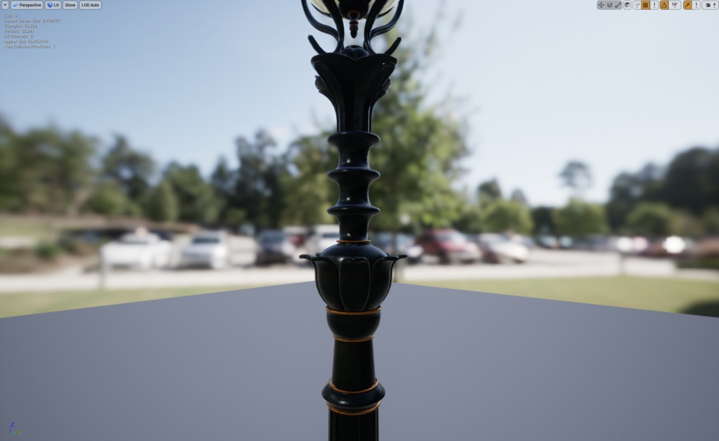 【VRChat】ヨーロッパ風街灯01