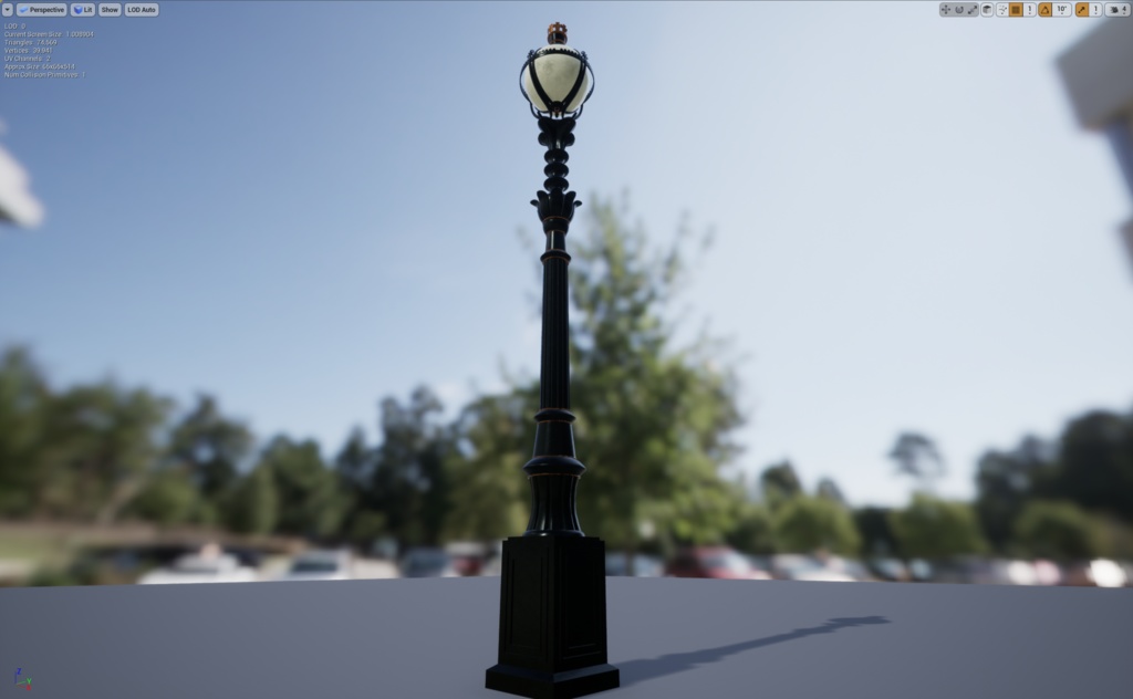 【VRChat】ヨーロッパ風街灯01